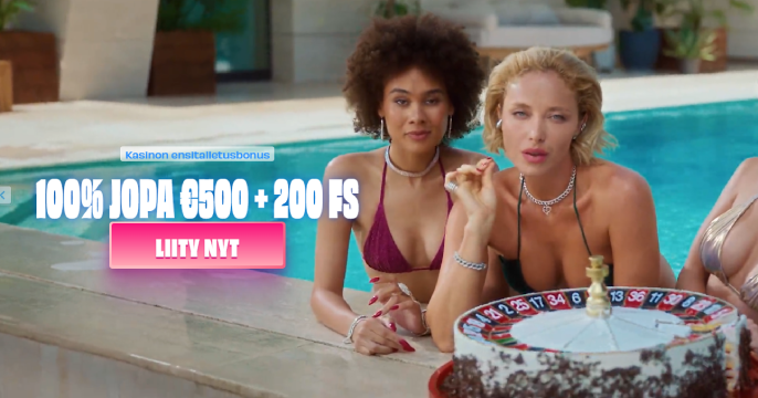 OnlySpins Casino tervetuliaisbonusbanneri suomalaisille pelaajille
